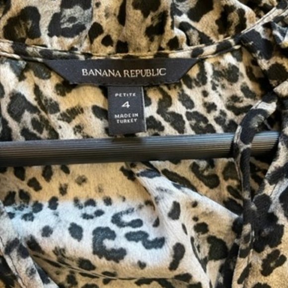 Banana Republic Leopard print dress /midi /size 4 - Picture 2 of 3